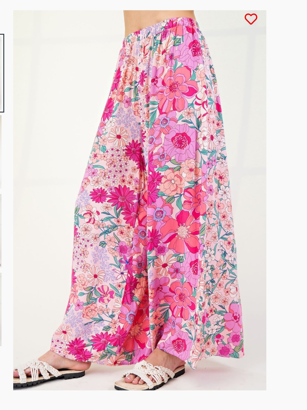 Easel PRINTED RAYON CHALLIS PALAZZO PANTS - Picture 4 of 4